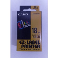 Casio Des Casıo XR-18GD1 Gold-Black Etiket Makinesi Kartuşu