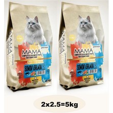 Mamavita Somonlu Yetişkin Kedi Kuru Maması 5kg (2x2.5)