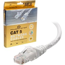 Indispensablely PM-7959 Gri Cat5 3 Metre Ethernet Kablosu
