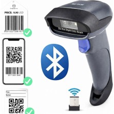 Netum M8BT Pro 2d 1d Qr Kod Karekod Eczane Aşı Bluetooth Kablosuz Barkod Okuyucu Üst Kalite
