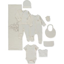 Bebetto Organik Raporlu Interlok Zıbın Set 10LU (Organıc Be Nature) Ekru