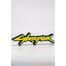 Hunga Cyberpunk Logo - Raf Dekoru - Masa Üstü Figür