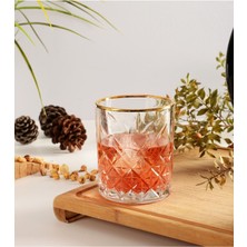 4'lü 420 cc Golden Touch Meşrubat Bardağı Seti, Şık ve Dayanıklı