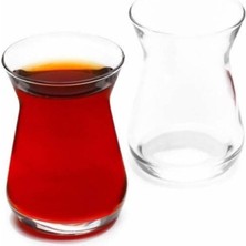 12 Adet Cam Çay Bardak Seti, Şık ve Dayanıklı Tasarım