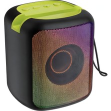 Smayling Mini Taşınabilir Bluetooth Hoparlör Rgb Işıklı Kablosuz Speaker USB Tf Kart Tws Destekli Güçlü Ses