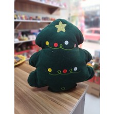 BLC Boutique Peluş Yılbaşı Ağaç Dekoru 35 cm Yeşil Renkli Detaylarla Güvenli Tasarım