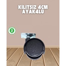 MiraLive Sehpa ve Ekipmanlar Için Kilitsiz 4 cm Ayak 4’lü