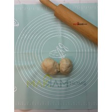 Yüksek Kaliteli Silikon Hamur Açma Matı 45X65CM, Su Yeşili