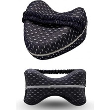 Ankaflex Ortopedik Bacak Arası Diz Yastığı Yan Yatanlar Için Ergonomik Visco Uyku Minderi Lastikli