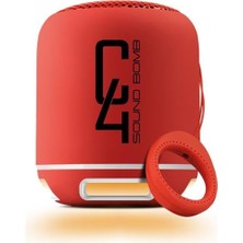 Indispensablely Powerway C4 Taşınabilir Sese Duyarlı LED Işıklı Bluetooth Hoparlör Ses Bombası