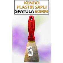 Kendo Plastik Saplı Spatula No 60 (Ekonomik, Paslanmaz Spatula (Ağız Genişliği 60 Mm)