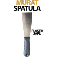 Plastik Saplı Spatula No 4 (Ekonomik, Paslanmaz Ağız Genişliği 40 Mm)