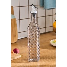 Şık Kare Cam Yağdanlık 500 Ml, Antrasit Renk, Modern ve Zarif Tasarım