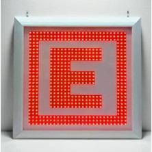 LEDGRAFIK Eczane E Logo LED Tabela 60 x 60 cm