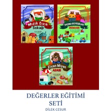 Çocuk Masal ve Öykü Kitapları Değerler Eğitimi 3’lü Set - Dilek Cesur 6-8 Yaş Çocuklar 