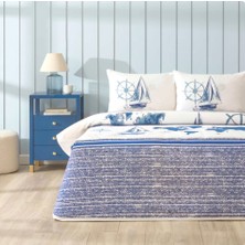 Taç Yeni Sezon Genç Modası Tek Kişilik Pike Takımı Nerıel Lacıvert