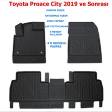 Carlone Toyota Proace 2019 ve Sonrası 4d Premium Havuzlu Paspas