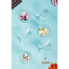 Şekerlik ve Çerezlik Sunum Kasesi, Cam Ayaklı 6'lı, 180ML