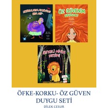 Enda Yayıncılık Dilek Cesur'un 3 Kitaplık Öfke-Korku-Öz Güven Seti 6 - 8 Yaş Çocuklar İçin Eğitici Masal & Öykü