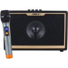 Indispensablely Shile Sd-1 El Mikrofonlu Kumandalı Usb/sd/bt Portatif Hoparlör