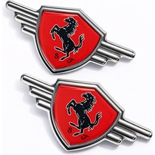 Mega Oto Market Metal Araba Logosu 3D Krom Çamurluk Amblemi Sağ Sol Set Oto Aksesuar