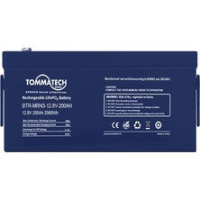 Tommatech Marine 25.6 V 100 Ah Lifepo4 Abs+Pc Kasa Lityum Batarya