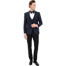 Echol Erkek Slim Fit Şal Yaka Smokin &amp; Damatlık