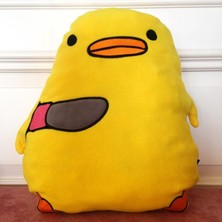 Ventoze Belalı Civciv Peluş Yastık Yar Ben Belanın Ta Kendisiyim Katil Civciv Hediyelik Dekoratif Yastık