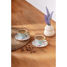 Şık 2 Kişilik Bone Kahve Fincan Takımı, 80 Ml, Zarif ve Dayanıklı Tasarım