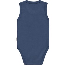 Civil Baby Summer Days Baskılı 0-3 Yaş Çıtçıtlı Badi - Mavi 3-6 Ay