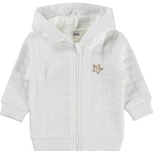 Civil Baby Yıldız Nakışlı 3-18 Ay Hırka - Ekru 12-18 Ay