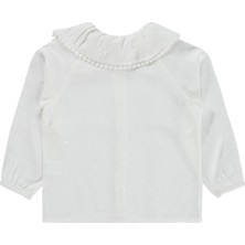 Zeyneva Timo Kız Reglan Kollu Bluz 2-5 Yaş - Ekru 2-3 Yaş