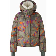 Bogner Sport Maja Kadın Kayak Montu Floral, Kaz Tüyü Dolgulu