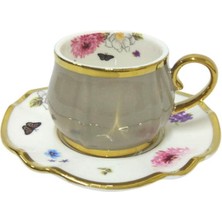 Acar Rowan 6 Kişilik Kahve Fincanı Takımı HXF-05173 Bej