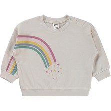 Civil Baby Gökkuşağı Baskılı 6-18 Ay Takım - Bej 9-12 Ay