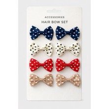 Laria Puanlı Renkli Kız Bebek Çocuk 8'li Pensli Toka