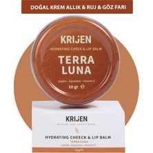 Krijen Terra Luna Bronz Renkli Dudak & Yanak Balmı | Bitkisel Krem Allık&ruj&far