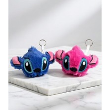 EFA Stitch Figürlü Sevimli Peluş Çanta Aksesuarı & Anahtarlık 2 Li