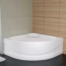 Sırduş 120X120X55 Oval Küvet, Beyaz