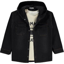 Civil Boys Kapşonlu Tişörtlü 10-13 Yaş Gömlek - Gri 10-11 Yaş