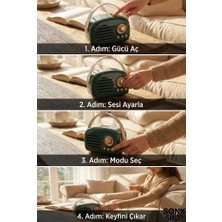 Popüler Sepet Sonx Nostaljik Retro Bluetooth  - Fm Radyo, USB ve Bluetooth Kablosuz Hoparlör