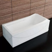 Sırduş 180X90X55 Özel Düz Küvet, Beyaz