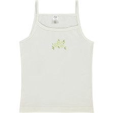 Civil Girls Fiyonk Aksesuarlı Çiçek 2-10 Yaş Kız Çocuk 2'li Atlet - Standart 8-9 Yaş