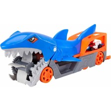 Hot Wheels Köpek Balığı Taşıyıcı GVG36 Mavi Renkli Eğlenceli Oyun Seti 35,5 x 7,6 x 12,7 cm Boyutunda