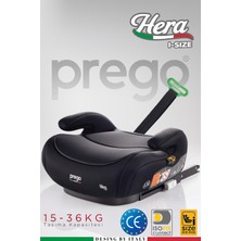 Prego Hera 15-36 kg Emniyet Kemeriyle Kullanılabilen Isofixli Yükseltici Oto Koltuğu I-Size-Belgeli
