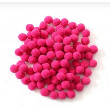 2 cm Peluş Ponpon 500 Adet Paket – El Sanatları, Okul ve Hobi Çalışmaları Için