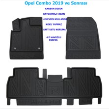 Carlone Opel Combo 2019 ve Sonrası 4d Premium Havuzlu Paspas