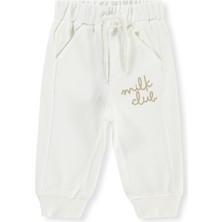Civil Baby Milk Club Baskılı 3-18 Ay Tek Alt Bebe - Ekru 12-18 Ay