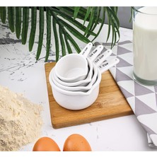 Şık 4'lü Porselen Ölçü Bardağı Seti 250/125/80/60 ml