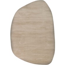 Cool Halı Koyu Bej Kalın Yumuşak Amorf Minimal Dekor Pelış Asimetrik Giyinme Çocuk Yatak Odası Halısı